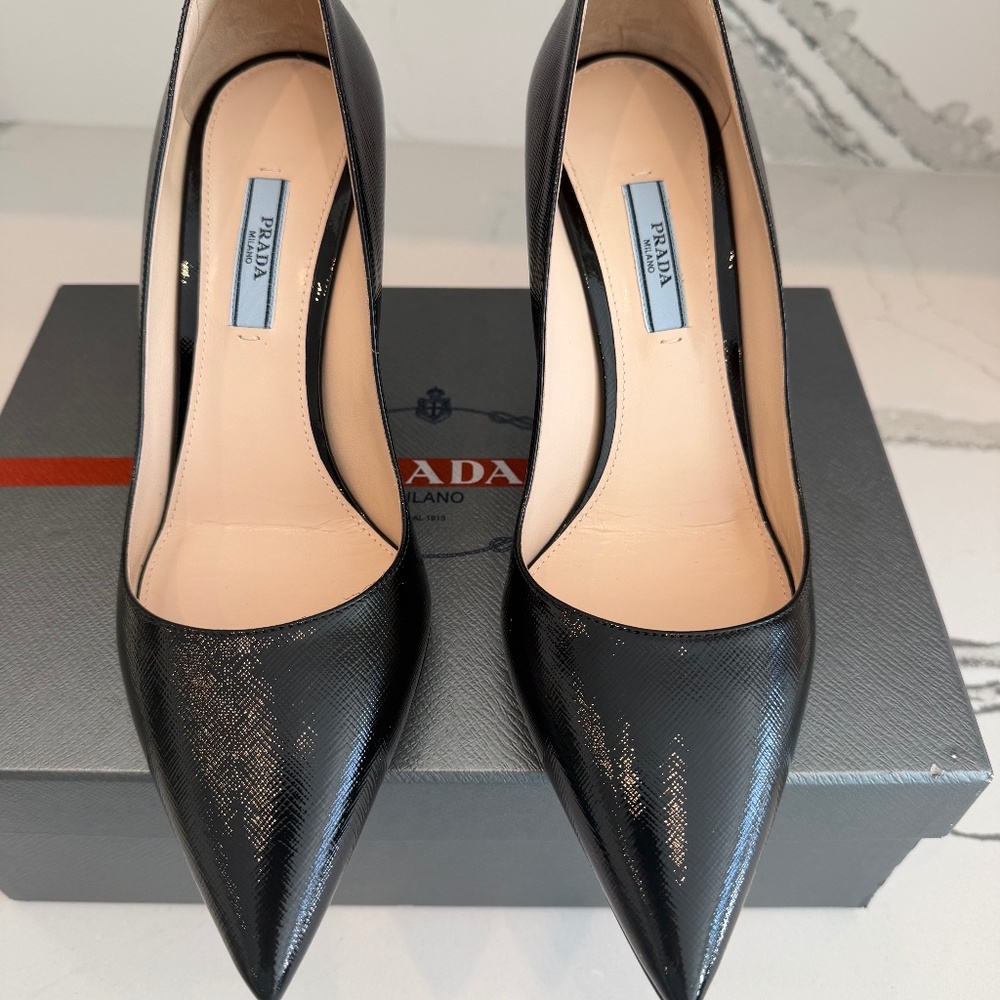 Prada Safiano Leather Pump - Picture 1 of 6